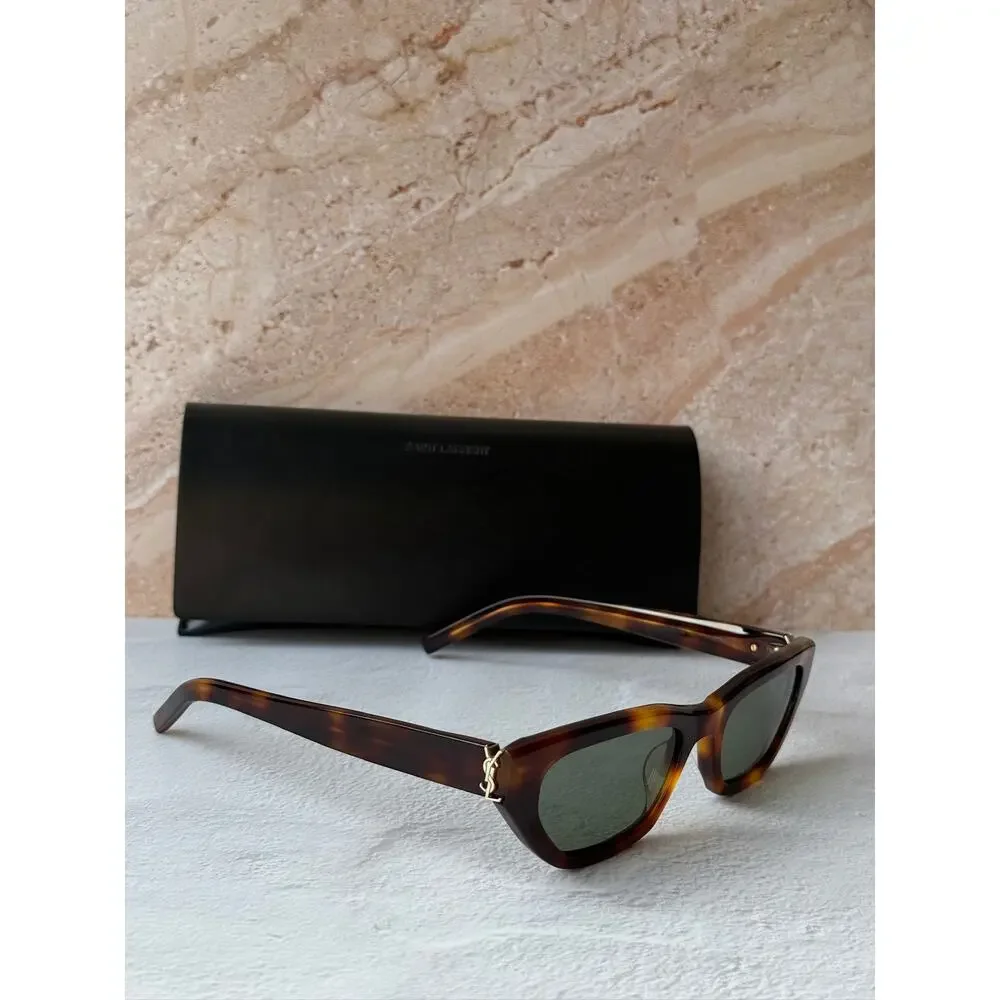 NEW Saint Laurent SL M126 Sunglasses in Havana Brown